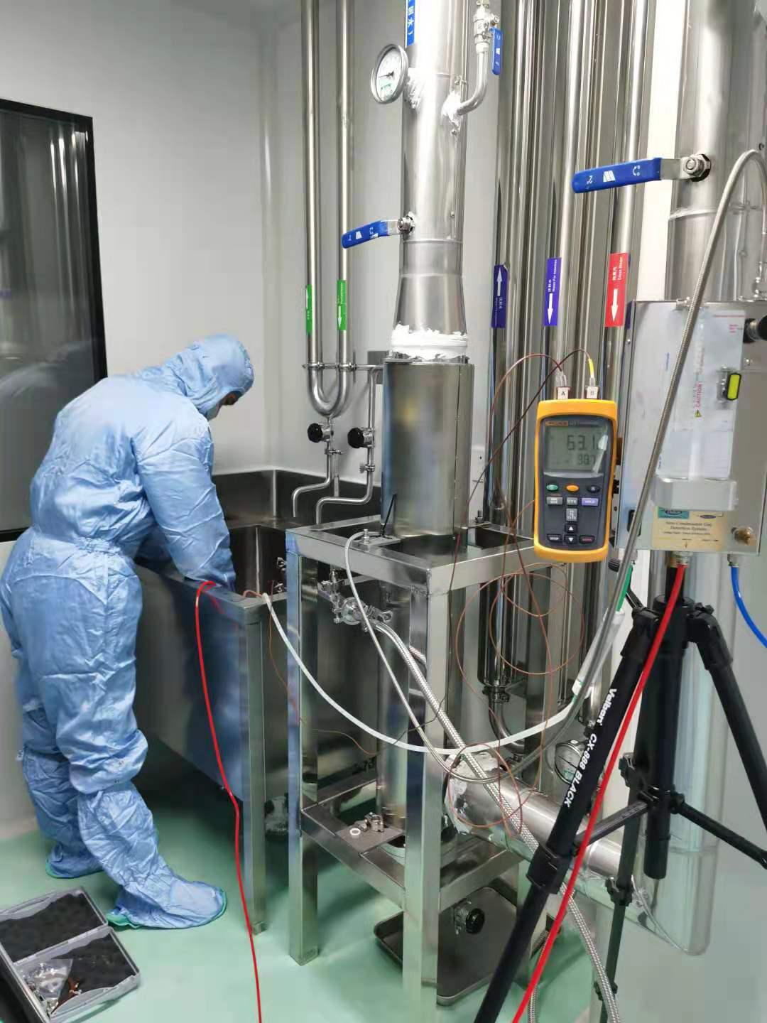 湖南某藥廠純蒸汽檢測現場